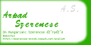 arpad szerencse business card